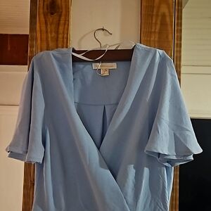 A blue Monteau Los Angles dress, size Large